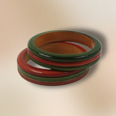 Tri Color Bangles (set of 2)