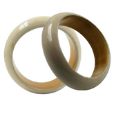 Block Bangles (medium) (set of 2)