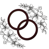 Thin round bangles (set of 2)