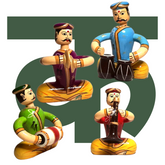 Band team (set of 5) - Traditional decor