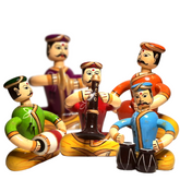 Band team (set of 5) - Traditional decor