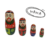Circus Joker Nesting Doll (set of 4)
