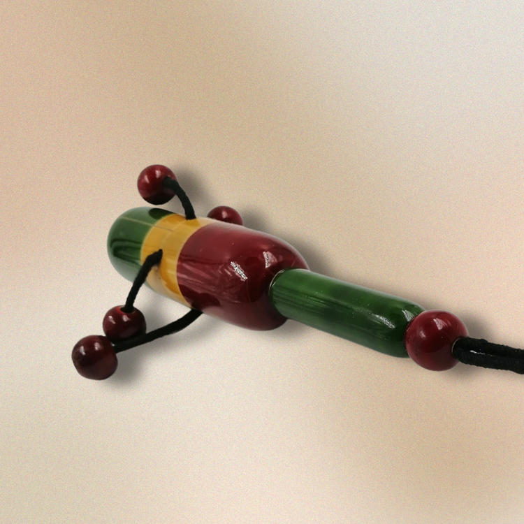 4 beaded rattle (check)