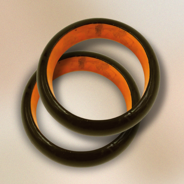 Block Bangles (medium) (set of 2)