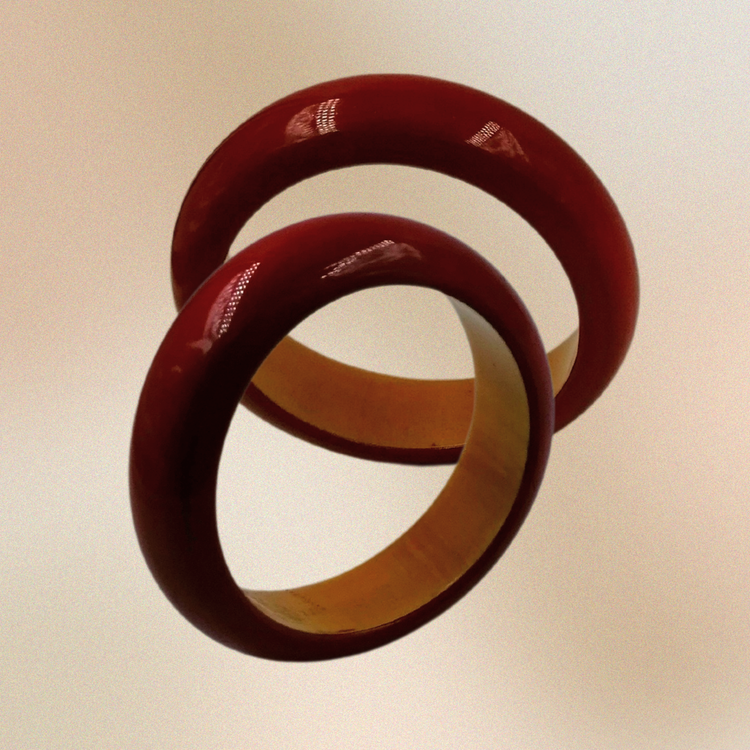 Block Bangles (medium) (set of 2)