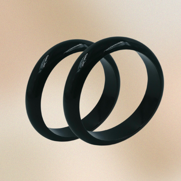 Block Bangles (medium) (set of 2)