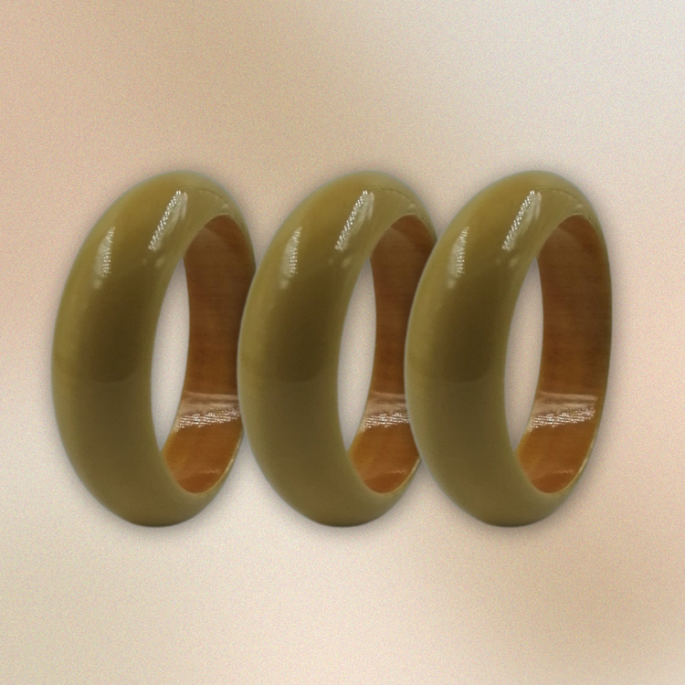 Block Bangles (medium) (set of 2)